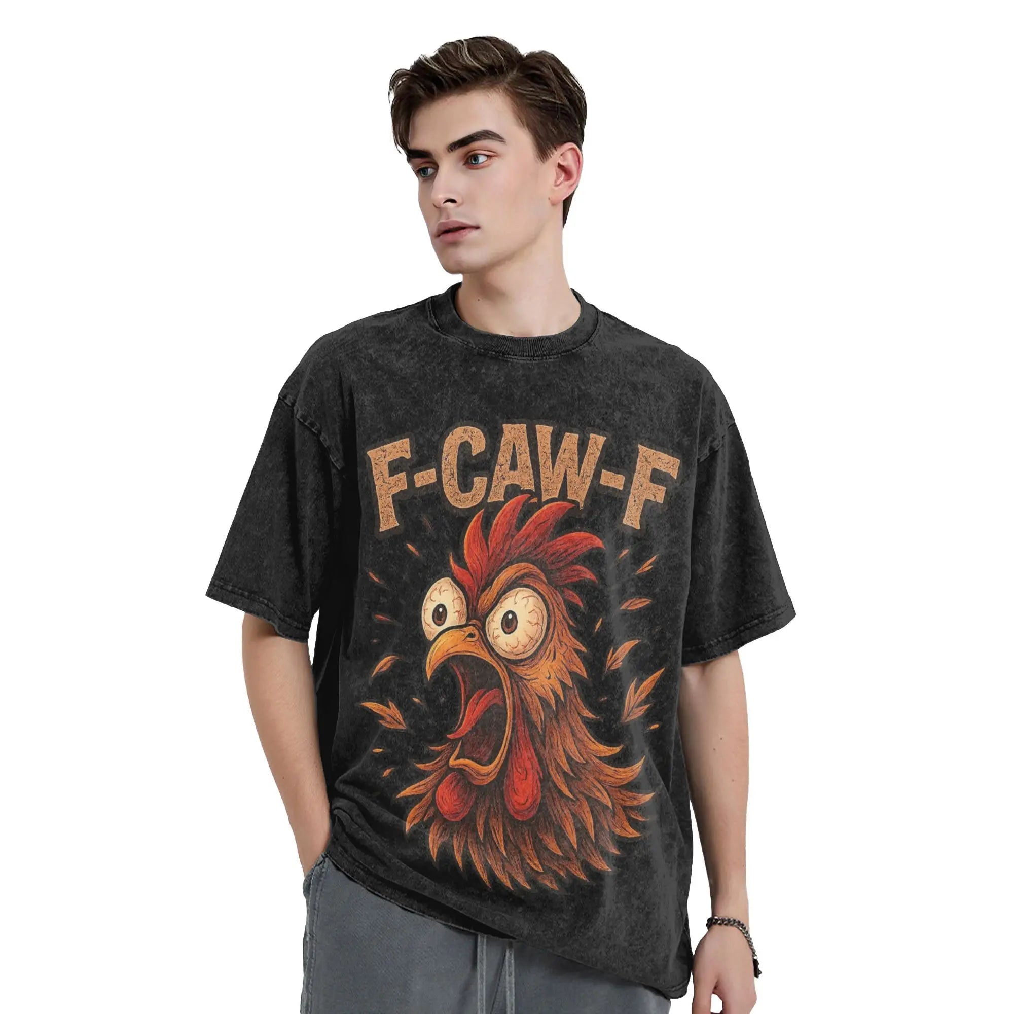  Oversize F-Caw-F Chicken l T-Shirt  Men/Women 