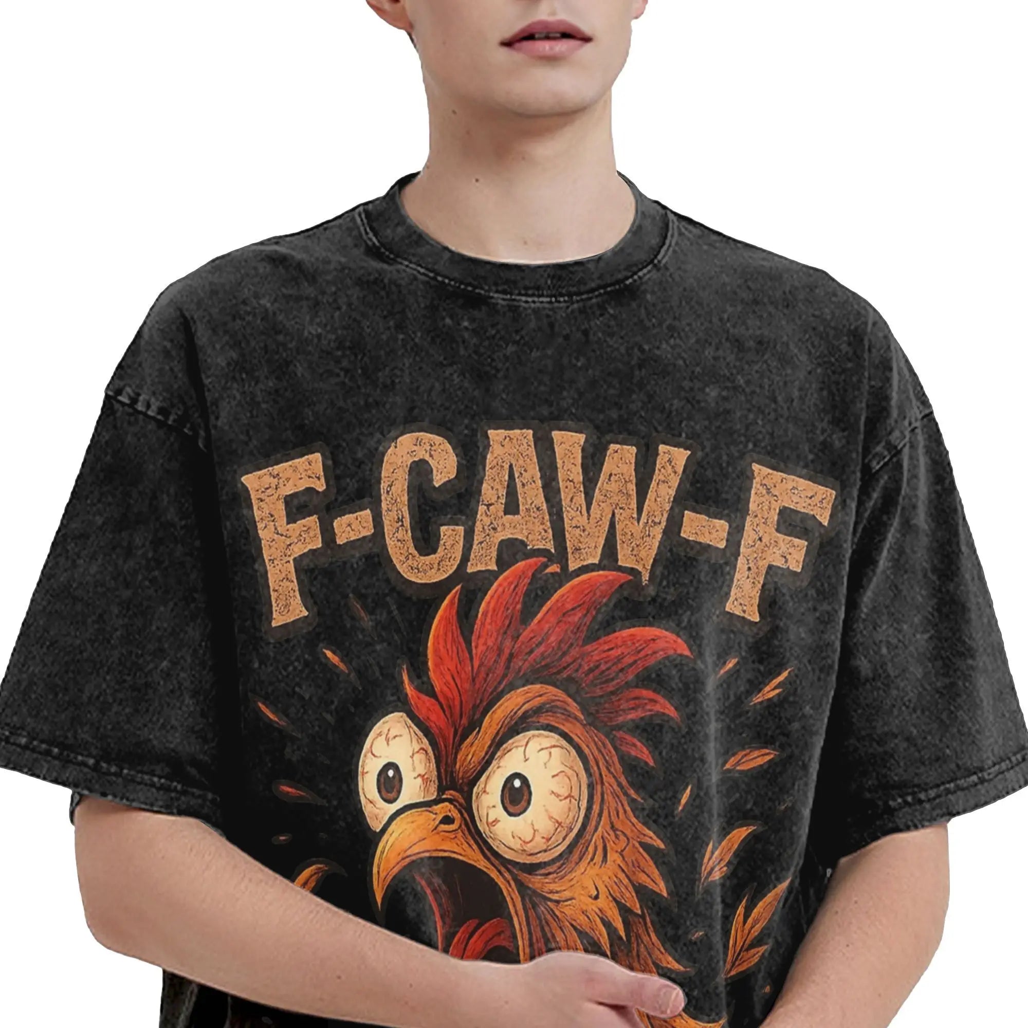  Oversize F-Caw-F Chicken l T-Shirt  Men/Women 