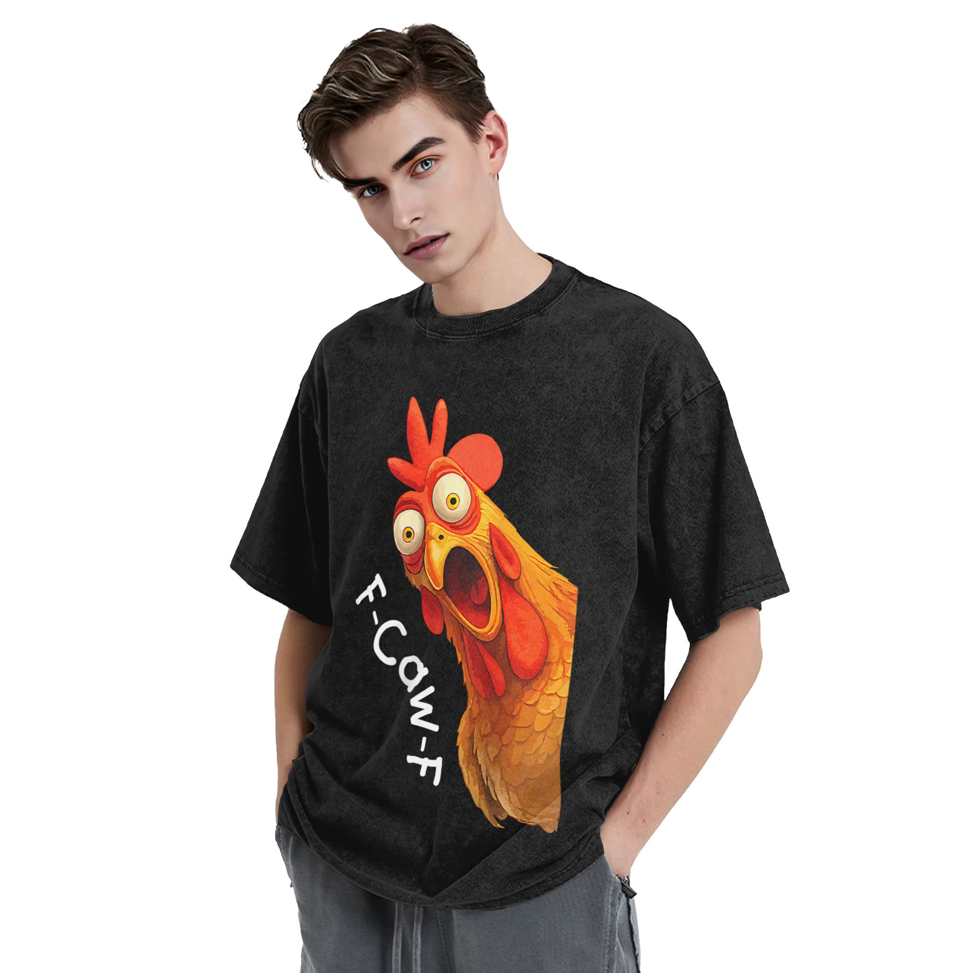 Oversize F-Caw-F Chicken T-Shirt  Men/Women